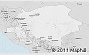 Silver Style Panoramic Map of Asir