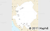 Classic Style Simple Map of Asir