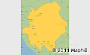 Savanna Style Simple Map of Asir