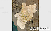 Satellite Map of Baha, darken