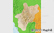Satellite Map of Baha, political outside