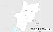 Silver Style Simple Map of Baha