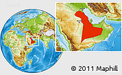 Physical Location Map of Eastern Province