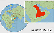 Savanna Style Location Map of Eastern Province