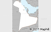 Gray Simple Map of Eastern Province