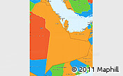 Political Simple Map of Eastern Province