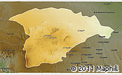 Physical 3D Map of Hail, darken