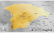 Physical 3D Map of Hail, desaturated