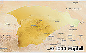 Physical 3D Map of Hail, satellite outside