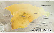 Physical 3D Map of Hail, semi-desaturated