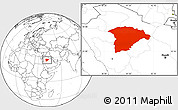 Blank Location Map of Hail