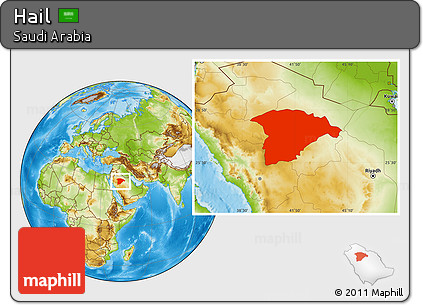 Physical Location Map of Hail