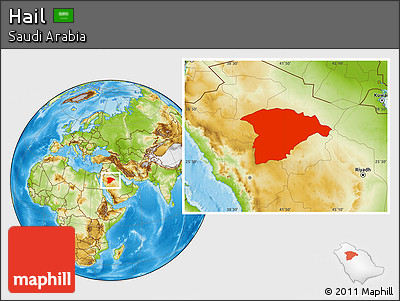 Physical Location Map of Hail