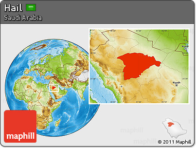 Physical Location Map of Hail