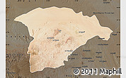 Satellite Map of Hail, darken