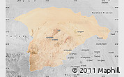 Satellite Map of Hail, desaturated