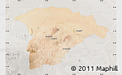 Satellite Map of Hail, lighten, semi-desaturated