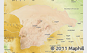 Satellite Map of Hail, physical outside