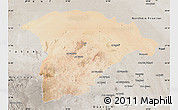 Satellite Map of Hail, semi-desaturated