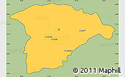 Savanna Style Simple Map of Hail, cropped outside