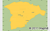 Savanna Style Simple Map of Hail, single color outside