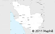 Silver Style Simple Map of Madinah