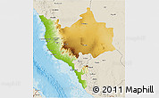 Physical 3D Map of Makkah, shaded relief outside
