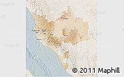 Satellite 3D Map of Makkah, lighten