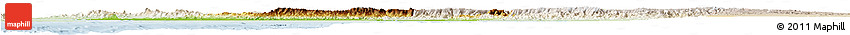Physical Horizon Map of Makkah, lighten