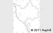 Blank Simple Map of Makkah, cropped outside, no labels