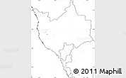 Blank Simple Map of Makkah, no labels