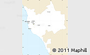 Classic Style Simple Map of Makkah, single color outside