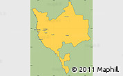 Savanna Style Simple Map of Makkah, cropped outside