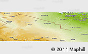 Physical Panoramic Map of Northern Frontier