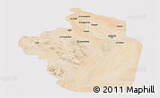 Satellite Panoramic Map of Riyad, cropped outside