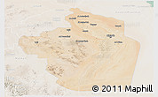 Satellite Panoramic Map of Riyad, lighten