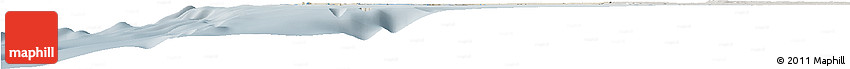 Shaded Relief Horizon Map of Dakar, semi-desaturated