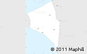 Silver Style Simple Map of Sebikotane