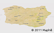 Satellite 3D Map of Diourbel, cropped outside