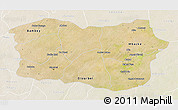 Satellite 3D Map of Diourbel, lighten