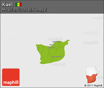 Physical 3D Map of Kael, single color outside