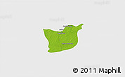 Physical 3D Map of Kael, single color outside