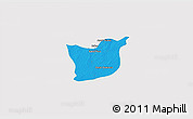 Political 3D Map of Kael, single color outside