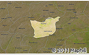 Satellite 3D Map of Kael, darken