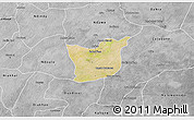 Satellite 3D Map of Kael, desaturated