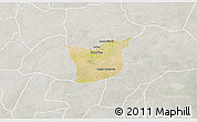 Satellite 3D Map of Kael, lighten, semi-desaturated