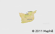 Satellite 3D Map of Kael, single color outside