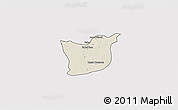 Shaded Relief 3D Map of Kael, cropped outside