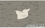 Shaded Relief 3D Map of Kael, darken