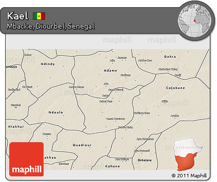 Shaded Relief 3D Map of Kael